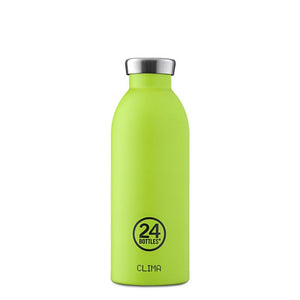 24 Bottles - Insulated Water Bottle | Clima Bottle | Lime Green | 500ml