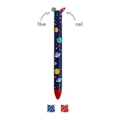 Click&clack Two Color Ballpoint Pen - Space - Image 1