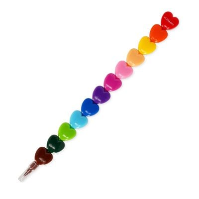 Legami Dream in Colour 12 Stackable Crayons - Heart