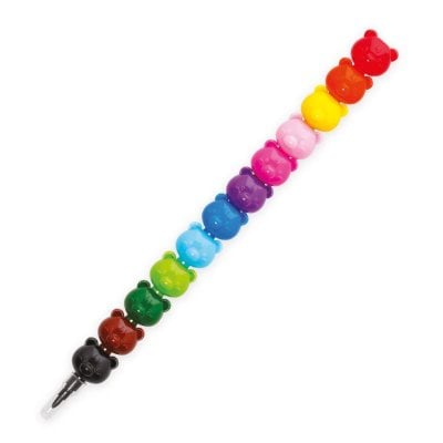 Legami Dream in Colour 12 Stackable Crayons - Teddy Bear