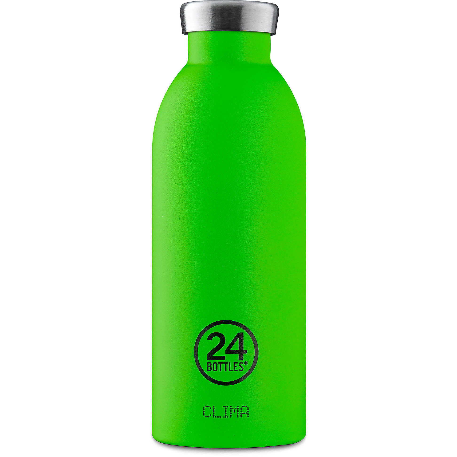 24Bottles Clima Stainless Steel Water Bottle 500 Ml 12H Hot and 24H Cold Ideal for Gym Children and Sports 500 Ml Lime Green - Image 1