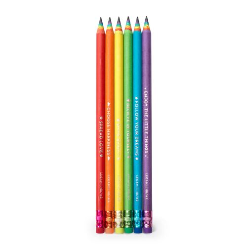 Happiness for Every Day - Set of 6 HB Graphite Pencils - Image 1