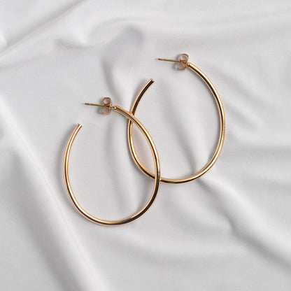 Timi of Sweden - Hoop Earring | Natalie | Thin Large Hoop Earrings
