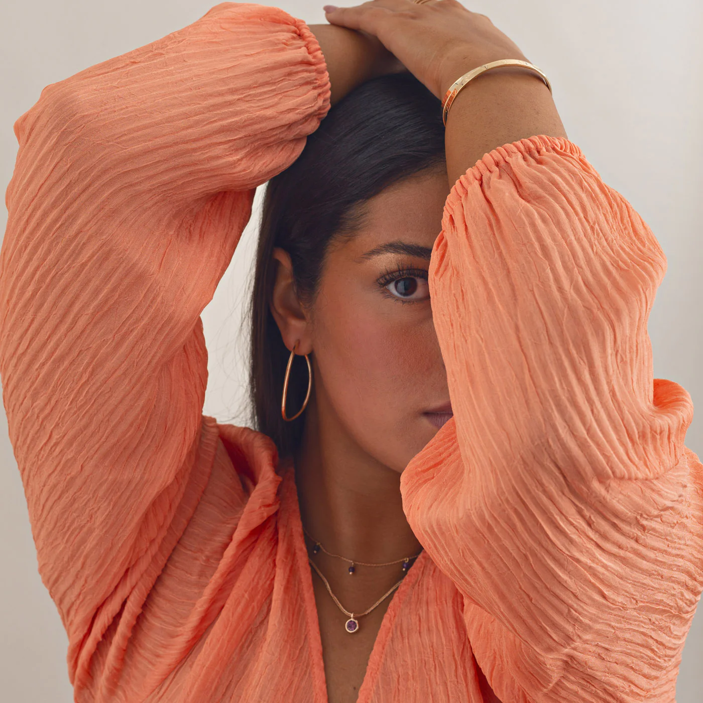 Timi of Sweden - Hoop Earring | Natalie | Thin Large Hoop Earrings