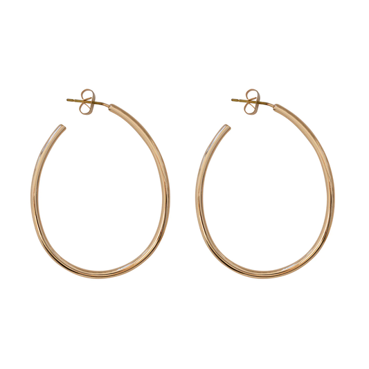 Timi of Sweden - Hoop Earring | Natalie | Thin Large Hoop Earrings