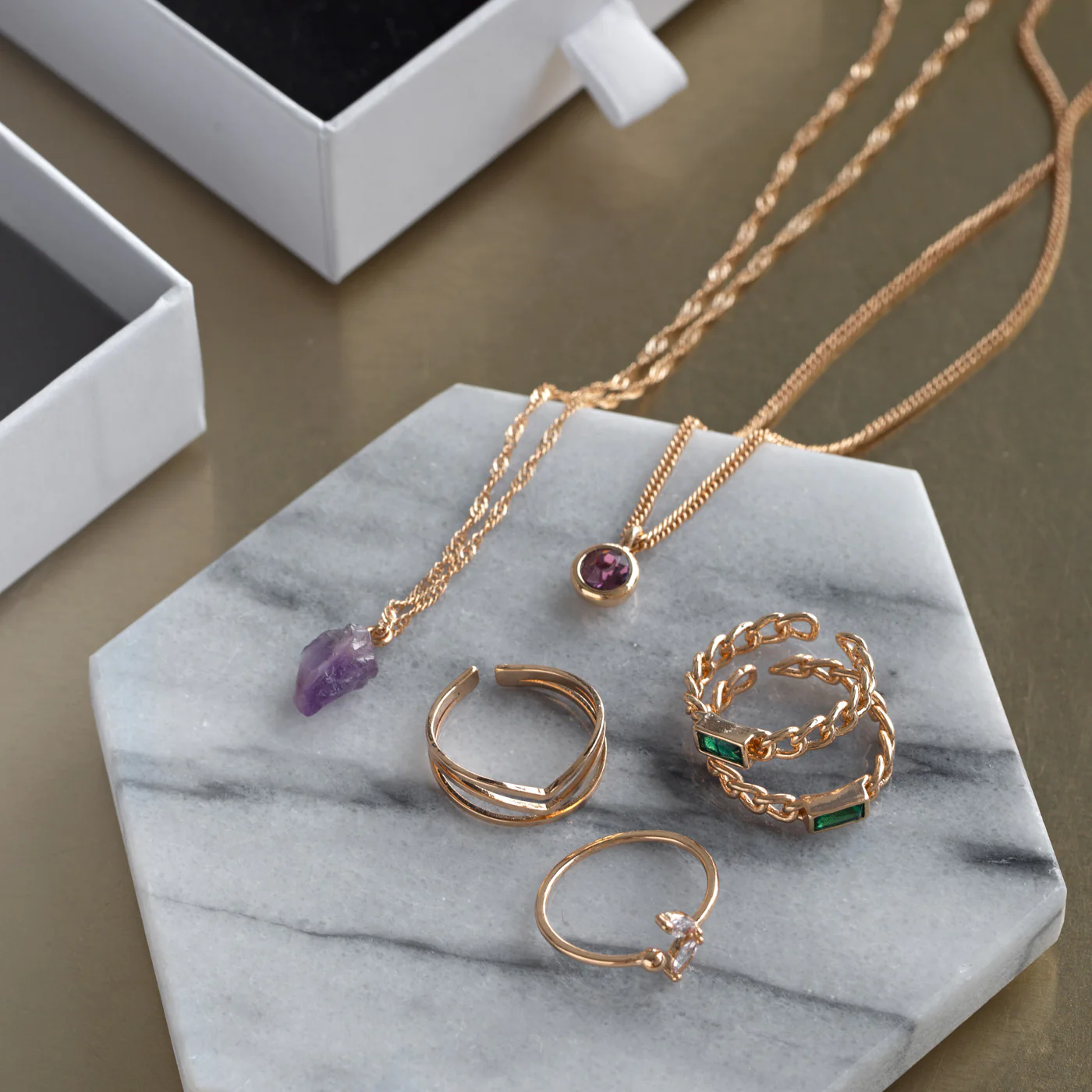 Timi of Sweden - Necklace | Stay Cool Amethyst Necklace