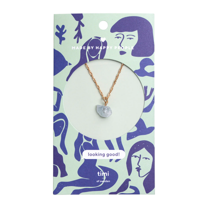 Timi of Sweden - Necklace |  Looking Good! Aquamarine Necklace | Gold Plated