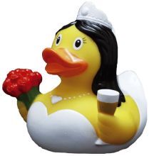 Pink Flamingo Rubber Duck - Image 1