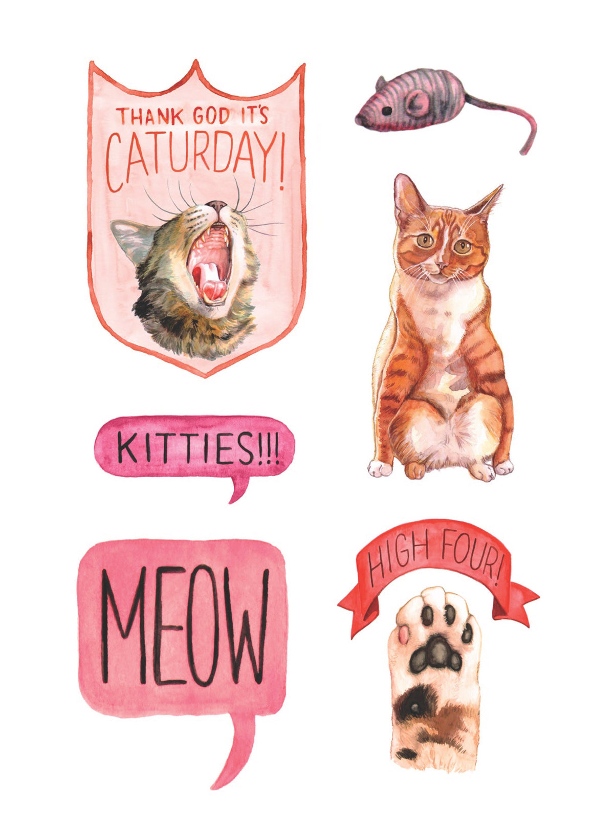 The Cat's Meow Sticker Book: 100+ Stickers of Fluffy, Feisty and Fabulous Felines - image 3
