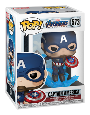 Funko Pop! Marvel | Avengers Endgame | Captain America with Broken Shield & Mjolnir