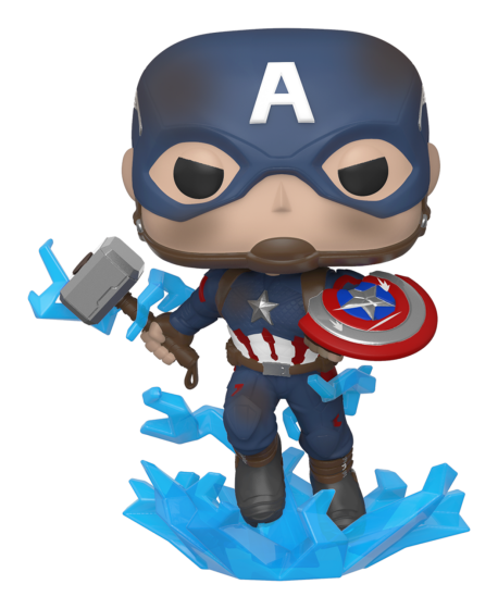 Funko Pop! Marvel | Avengers Endgame | Captain America with Broken Shield & Mjolnir
