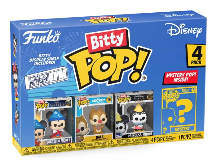 Bitty Pop! | 4-Pack Disney Classic |  S1 Assorted Mini Funko