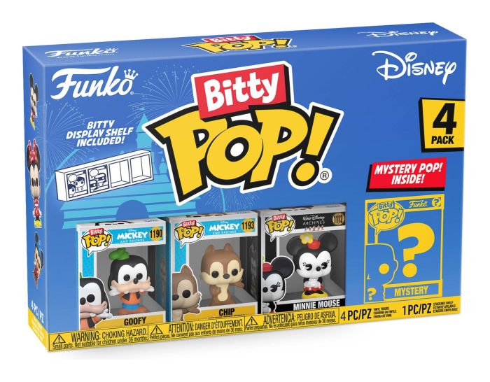 Bitty Pop! | 4-Pack Disney Classic |  S1 Assorted Mini Funko