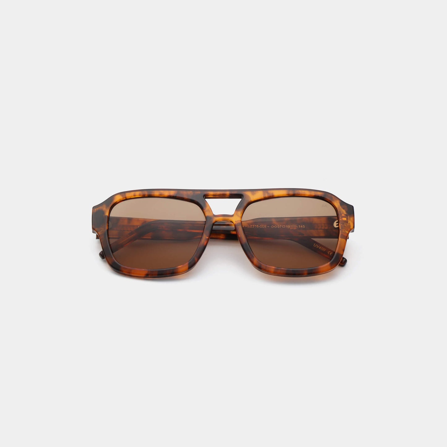 Sunglasses Kaya in Havana Tortoise Pattern and Brown Lenses