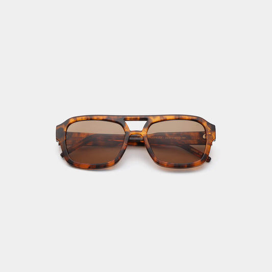 Sunglasses Kaya in Havana Tortoise Pattern and Brown Lenses