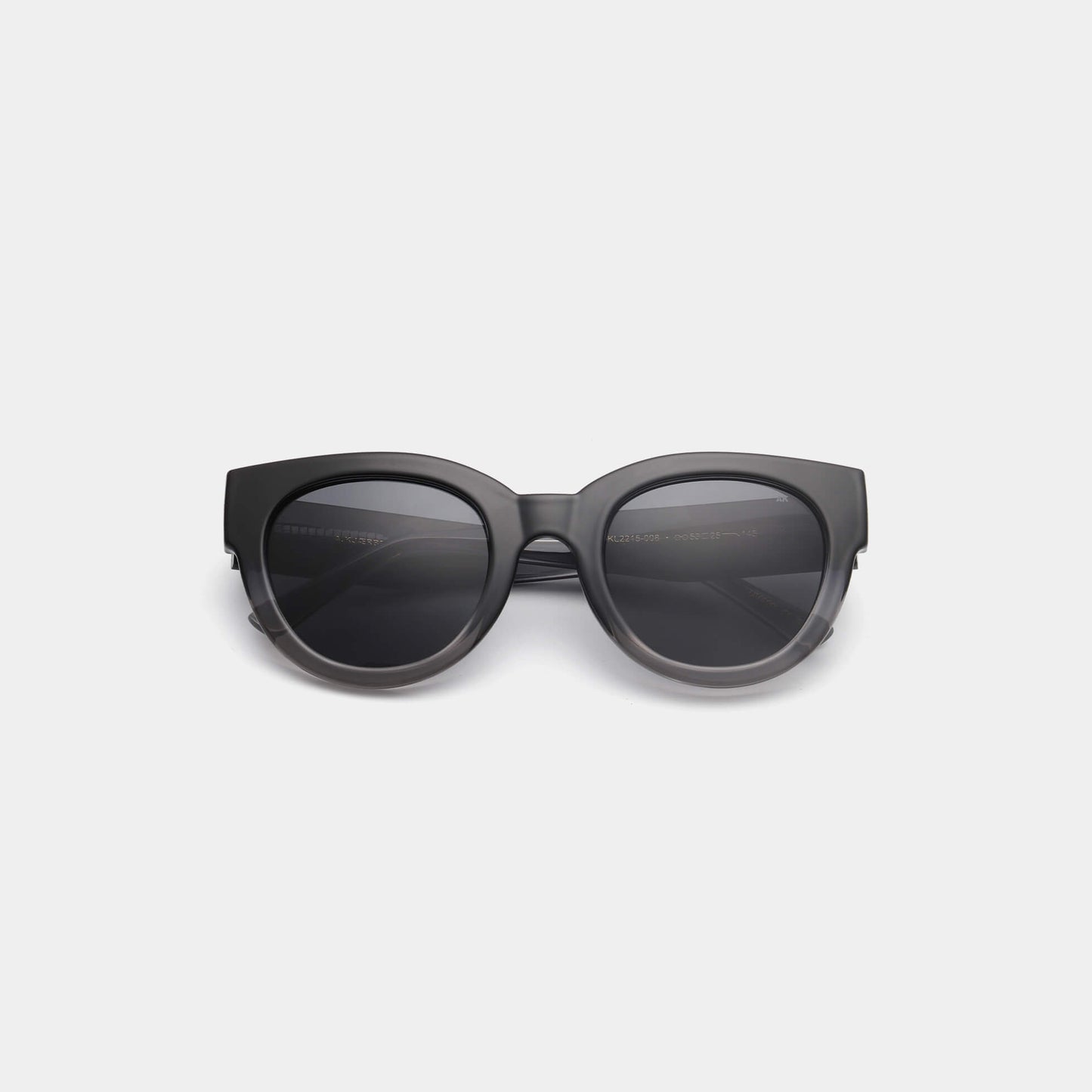 Sunglasses Round Lilly in Black Grey Transparent