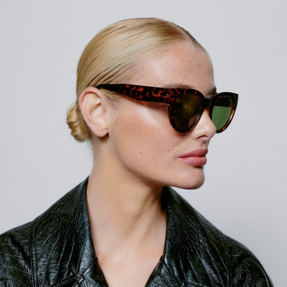 Sunglasses Round Lilly in Demi Tortoise