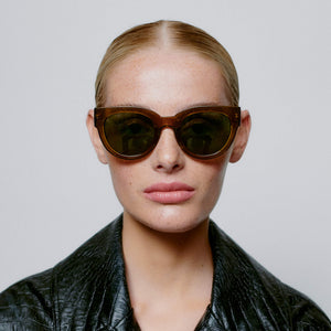 Sunglasses Round Lilly in Smoke Transparent