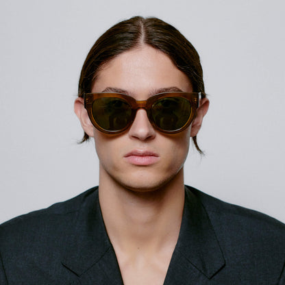 Sunglasses Round Lilly in Smoke Transparent