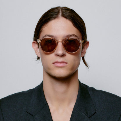 Sunglasses Round Marvin in Champagne