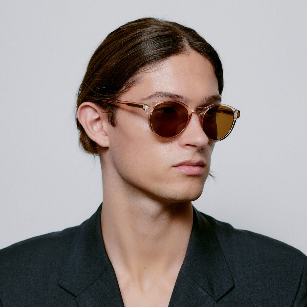 Sunglasses Round Marvin in Champagne