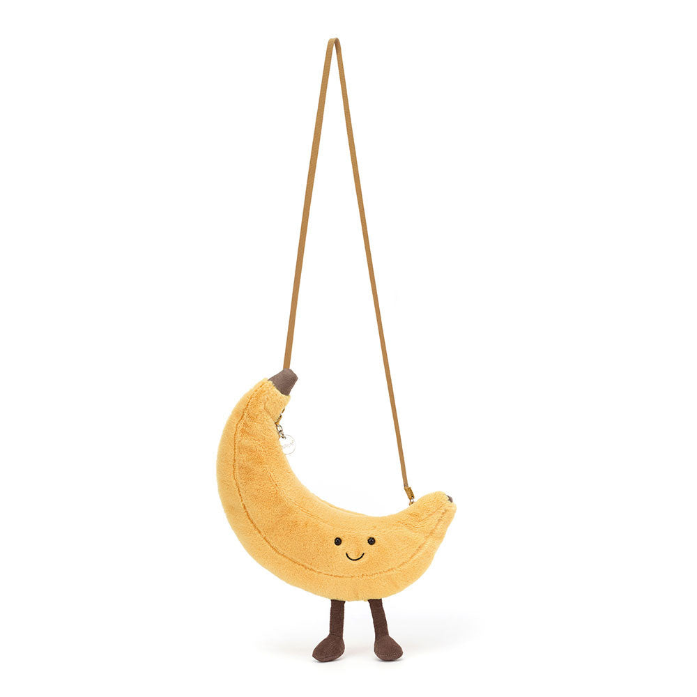 Amuseables Banana Bag Official Jellycat Soft Toy Sling Bag