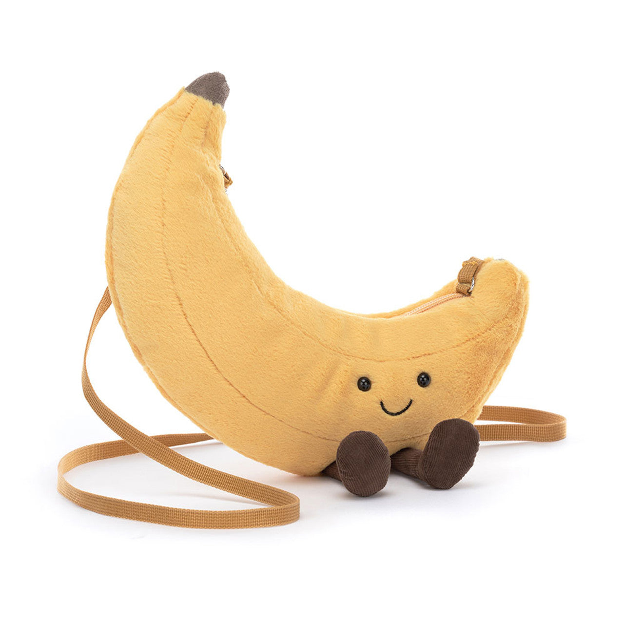 Amuseables Banana Bag Official Jellycat Soft Toy Sling Bag