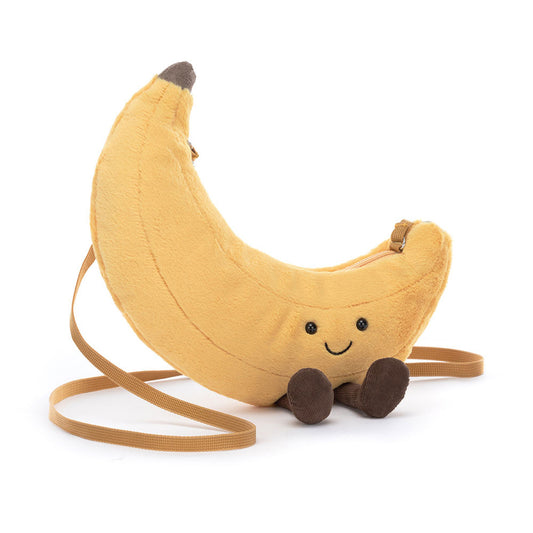 Amuseables Banana Bag Official Jellycat Soft Toy Sling Bag