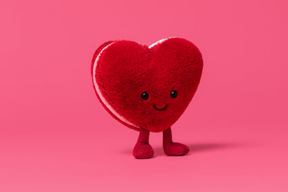Jellycat Arlette Heart Macaron Red