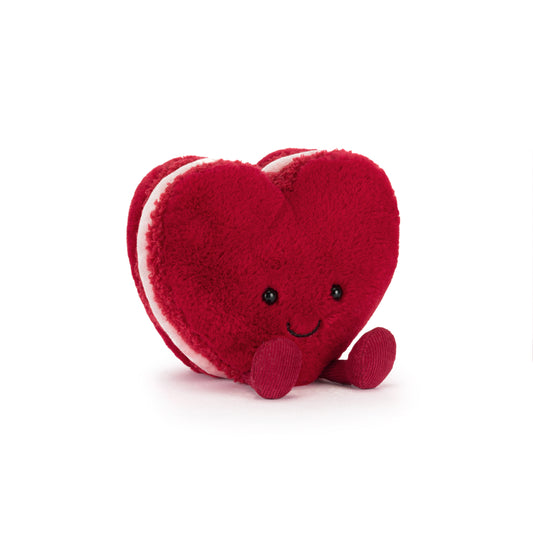 Jellycat Arlette Heart Macaron Red
