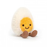 Jellycat Soft Toy | Amuseable Happy Boiled Egg | Golden Yellow & White