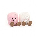 Jellycat Soft Toy | Amuseable Pink And White Marshmallows