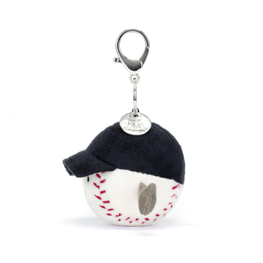 Baseball Bag Charm Official Jellycat Soft Toy