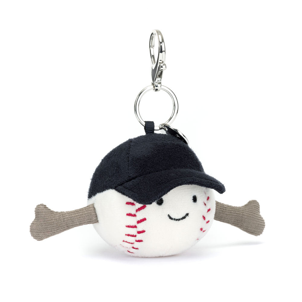 Baseball Bag Charm Official Jellycat Soft Toy