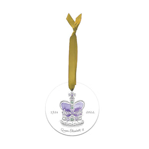 Queen Elizabeth II Devotion Round Hanging Decoration