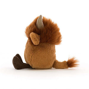 Jellycat Soft Toy | Amuseabean Highland Cow | Brown