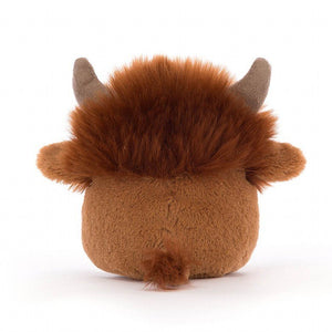 Jellycat Soft Toy | Amuseabean Highland Cow | Brown
