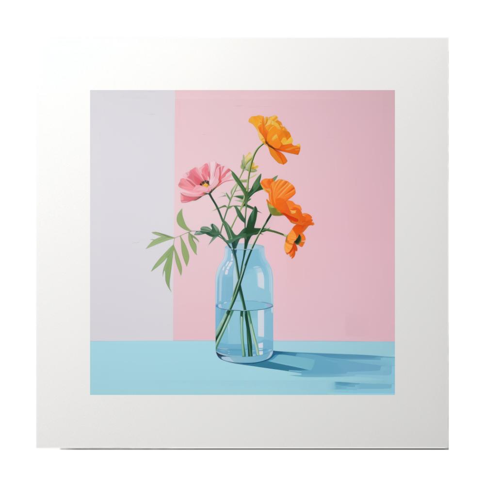 Modern Art Painting Flowers Art Print