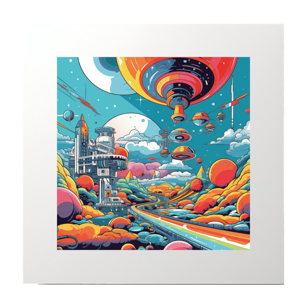 Graphic Art Alien Planet Art Print