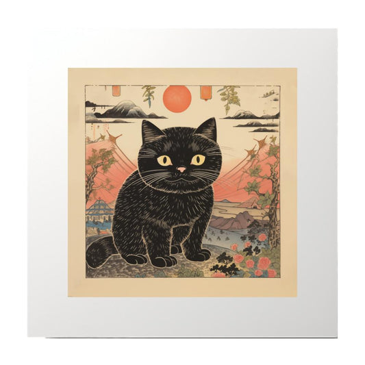 Japanese Print Cat Art Print