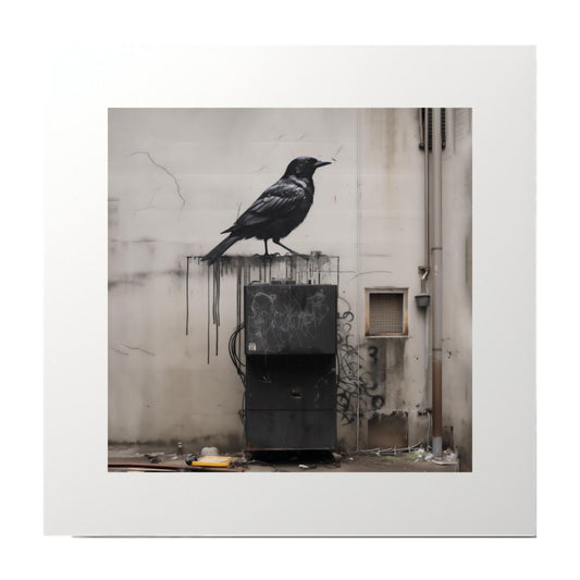 Photography Crow Spraypainted Art Print