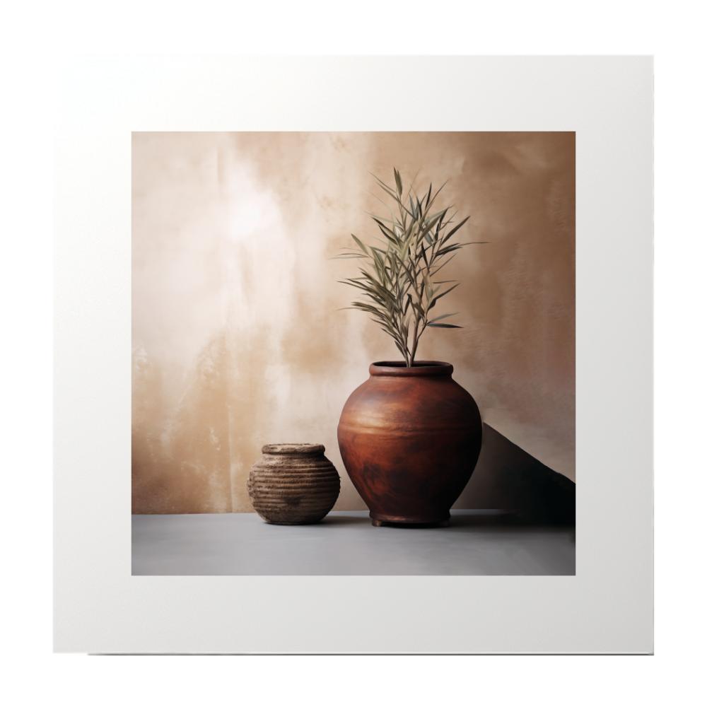 Photography Boho Plant and Vase Pot Art Print