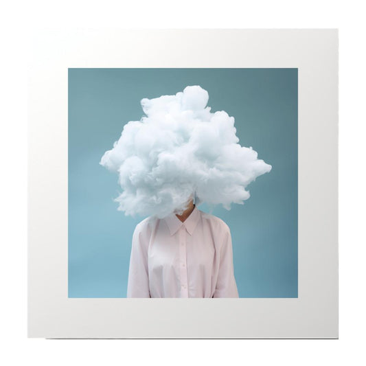 Photography Collage Cloud Blue Art Print