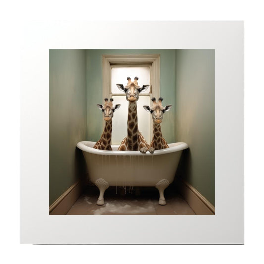 Photography Collage Giraffe Art Print