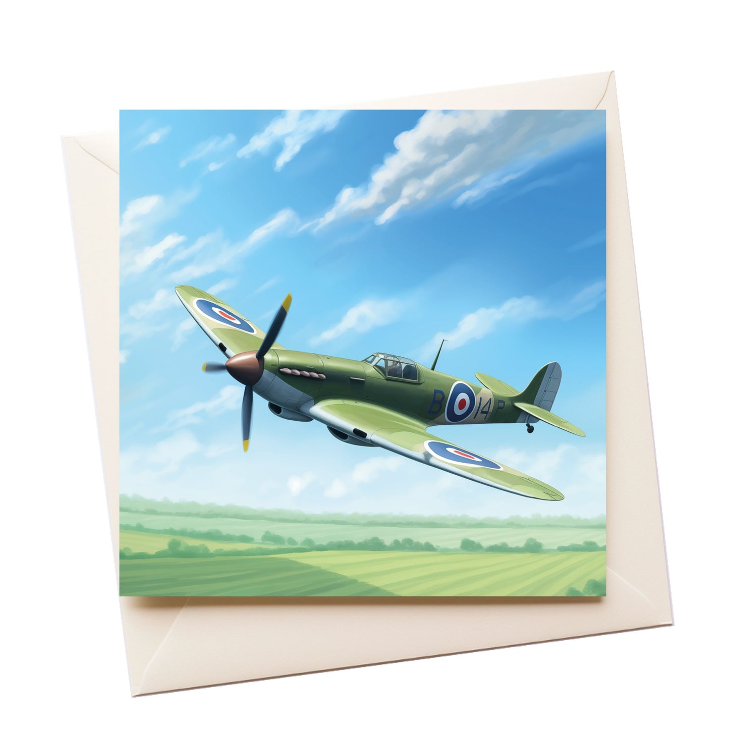 Tourist Heritage Spitfire Greeting Card