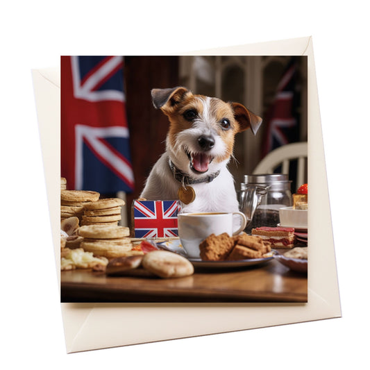 Jack Russell Tourist Greeting Card