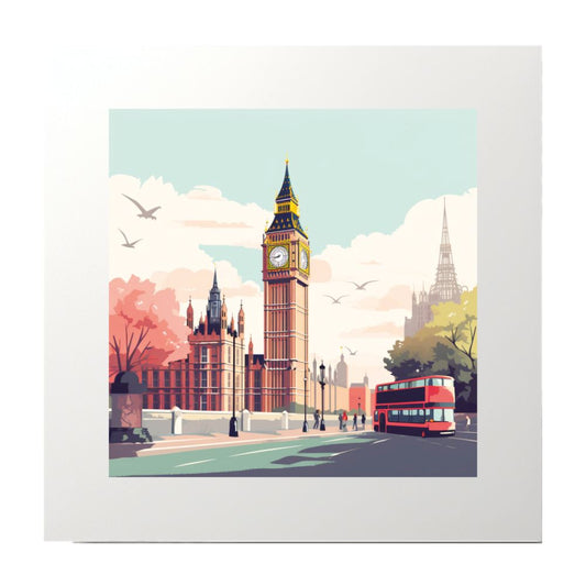 Graphic Art London Big Ben Art Print