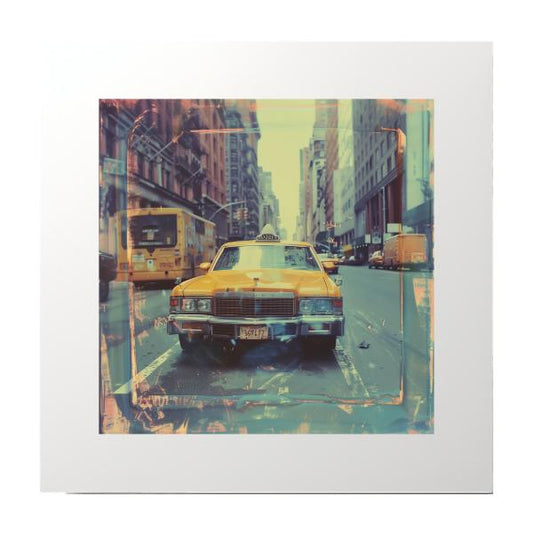 Vintage Taxi Photography Print