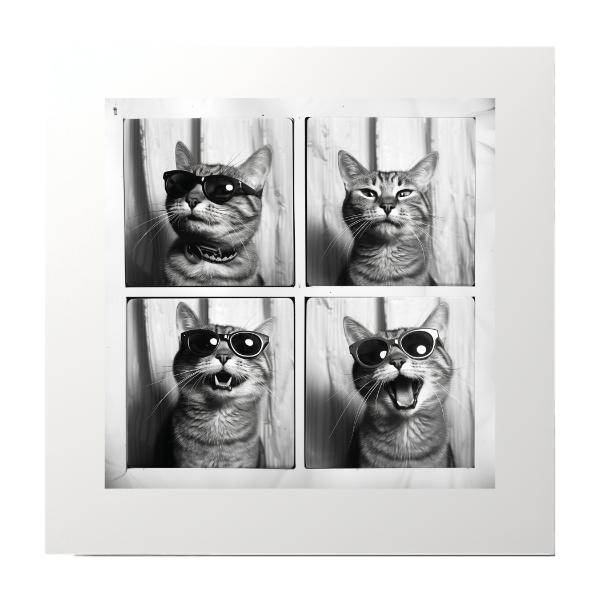 Cats In Photo Booth Photography Prints