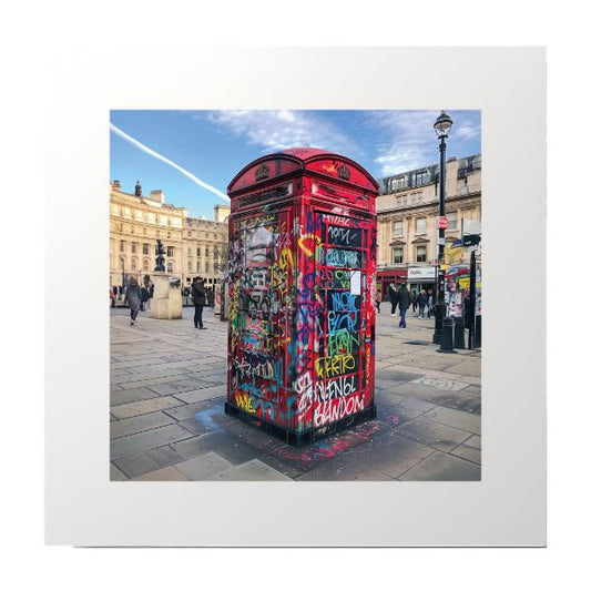 Spray Paint London Telephone Box Photography Print